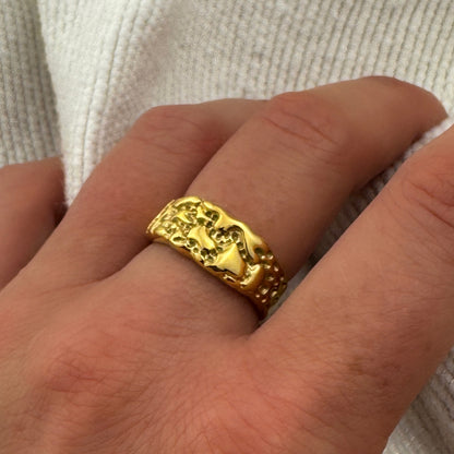 Molten Lava Textured Ring