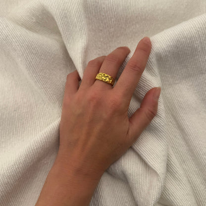 Molten Lava Textured Ring