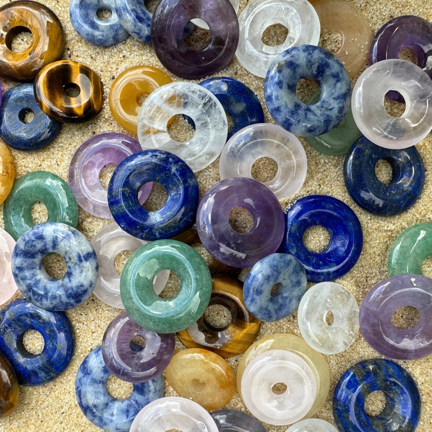 Additional crystal doughnuts for huggie earrings