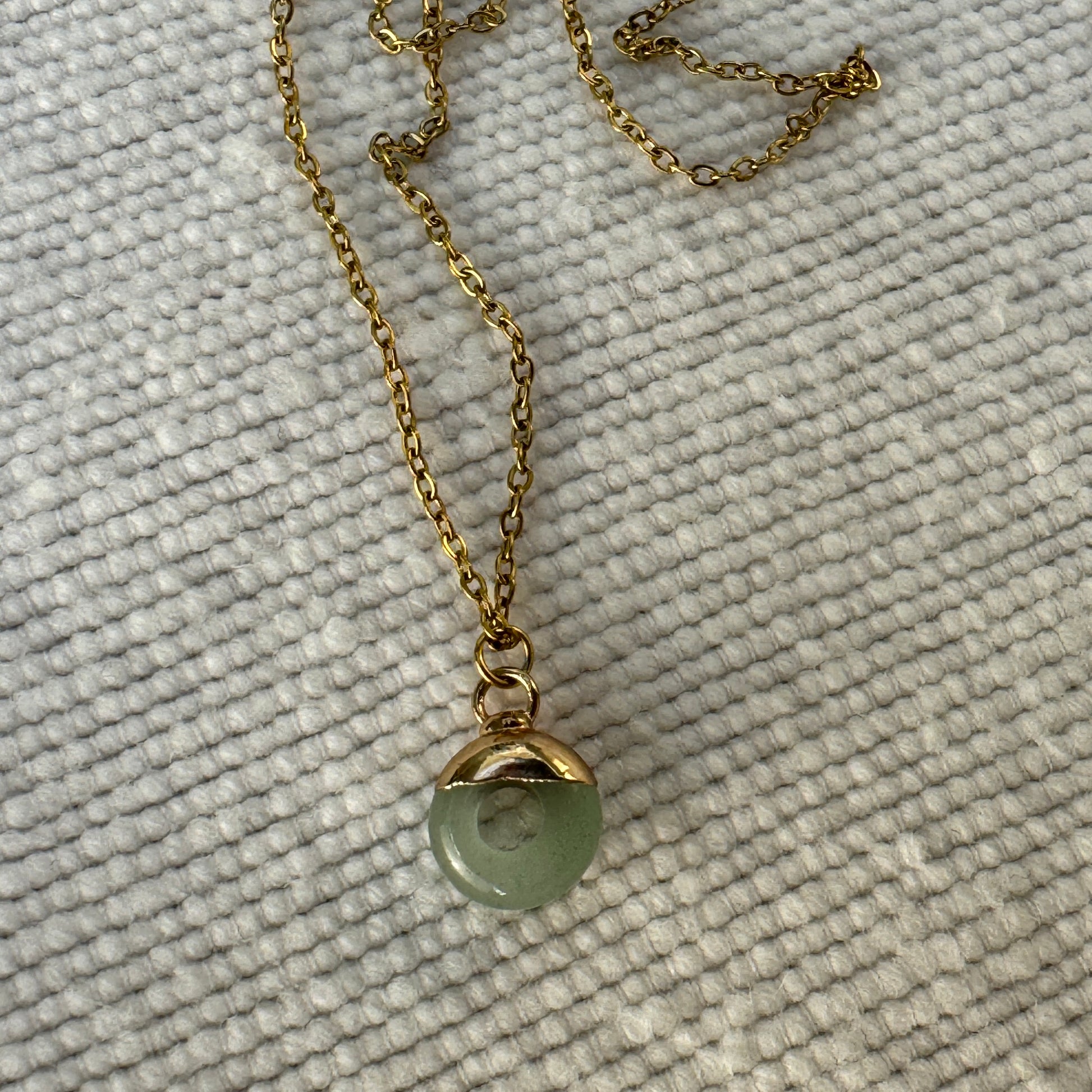 Green Aventurine Crystal Ring Pendant from Jessica Rose