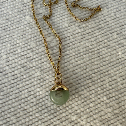 Green Aventurine Crystal Ring Pendant from Jessica Rose