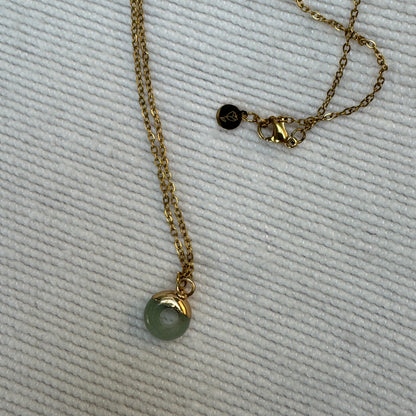 Green Aventurine Crystal Ring Pendant from Jessica Rose