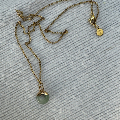 Green Aventurine Crystal Ring Pendant from Jessica Rose