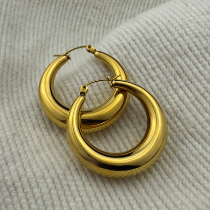 Tapered Hoop Earrings