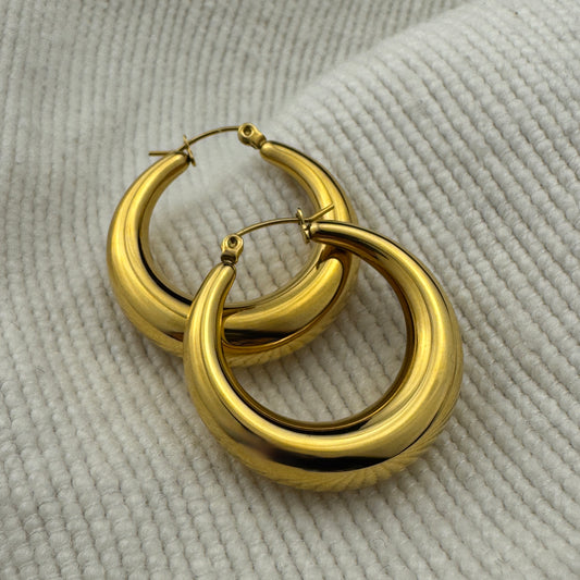 Tapered Hoop Earrings