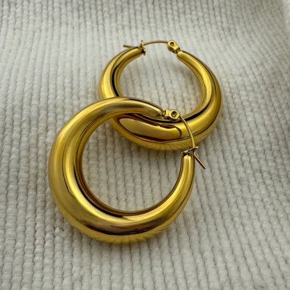 Tapered Hoop Earrings