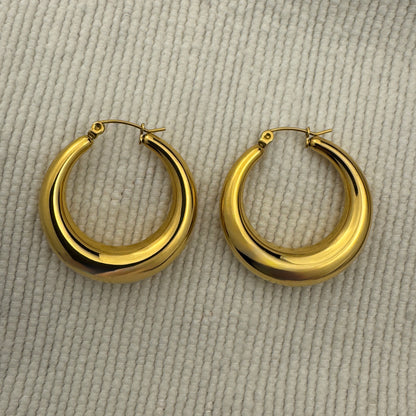 Tapered Hoop Earrings