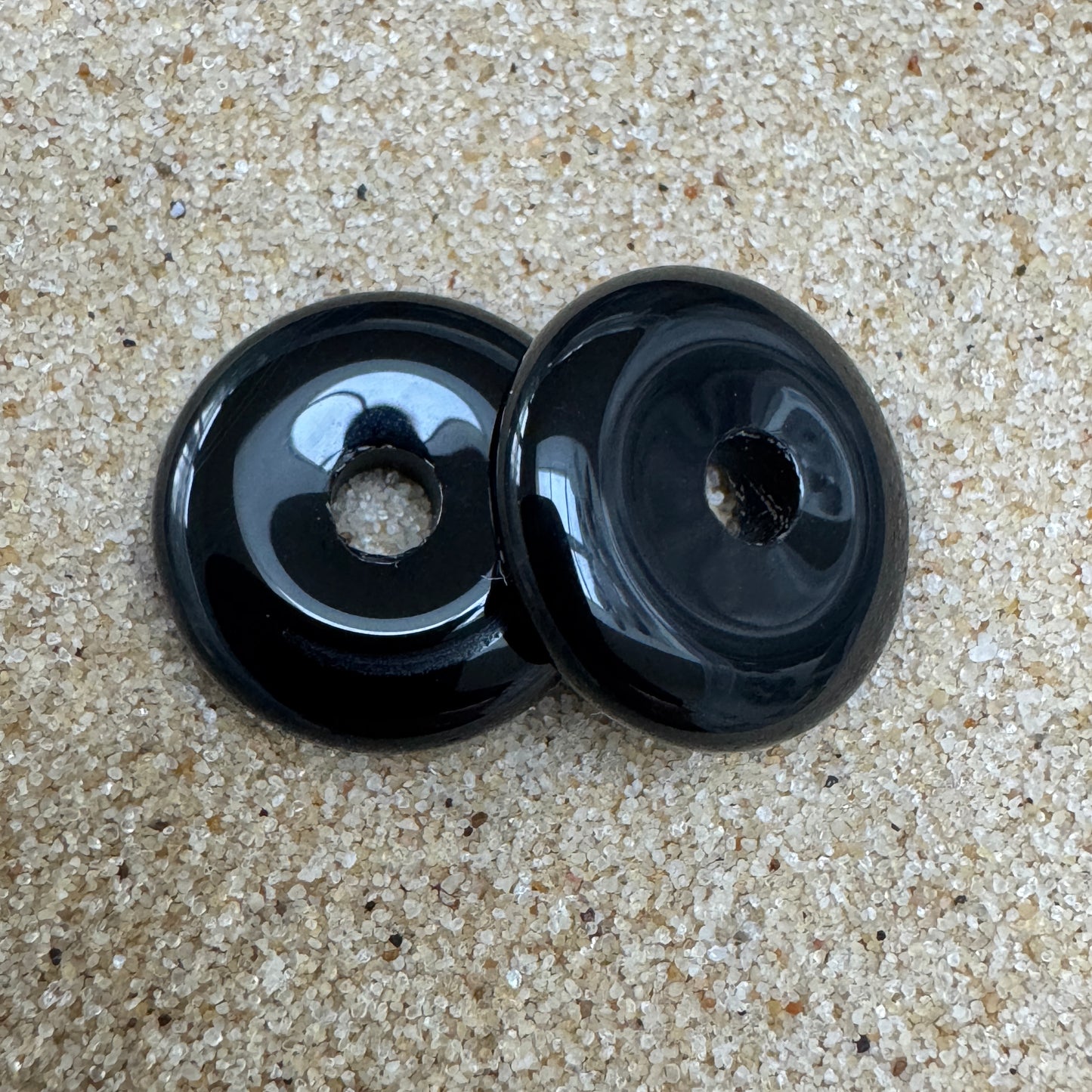 Small Black Onyx Crystal Beads