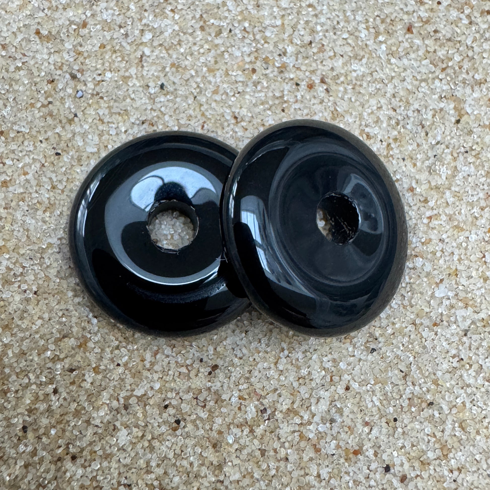 Small Black Onyx Crystal Beads