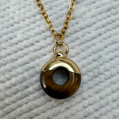 Tiger's Eye Crystal Ring Pendant from Jessica Rose
