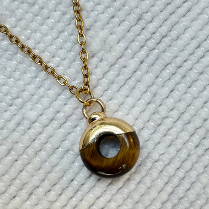Tiger's Eye Crystal Ring Pendant from Jessica Rose
